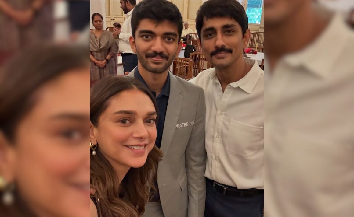 Aditi Rao Hydari And Siddharth Meet Chess Champion D Gukesh, Call Him “A True Hero”